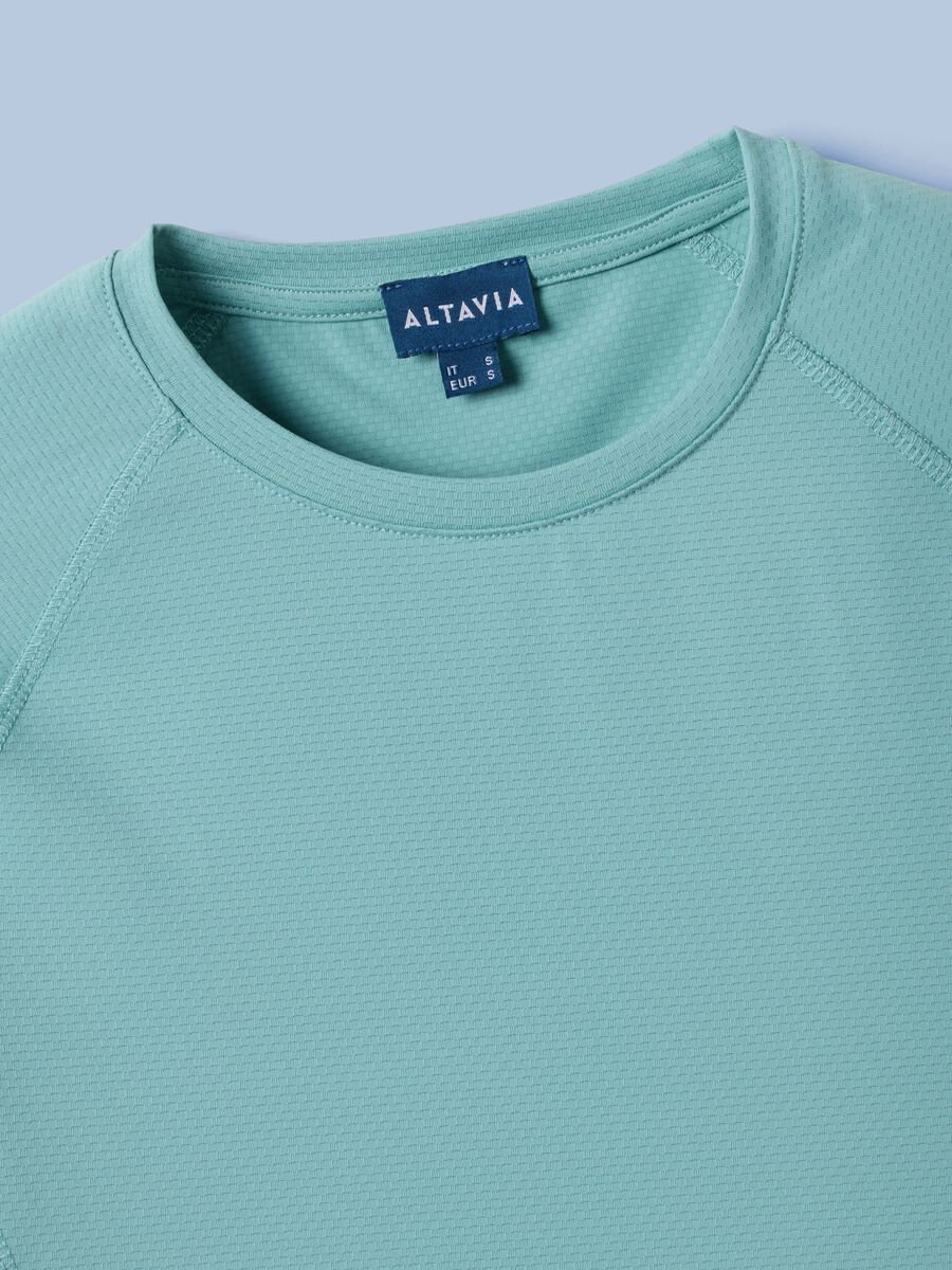 T-shirt tecnica ALTAVIA SAILING verde in tessuto elasticizzato_6