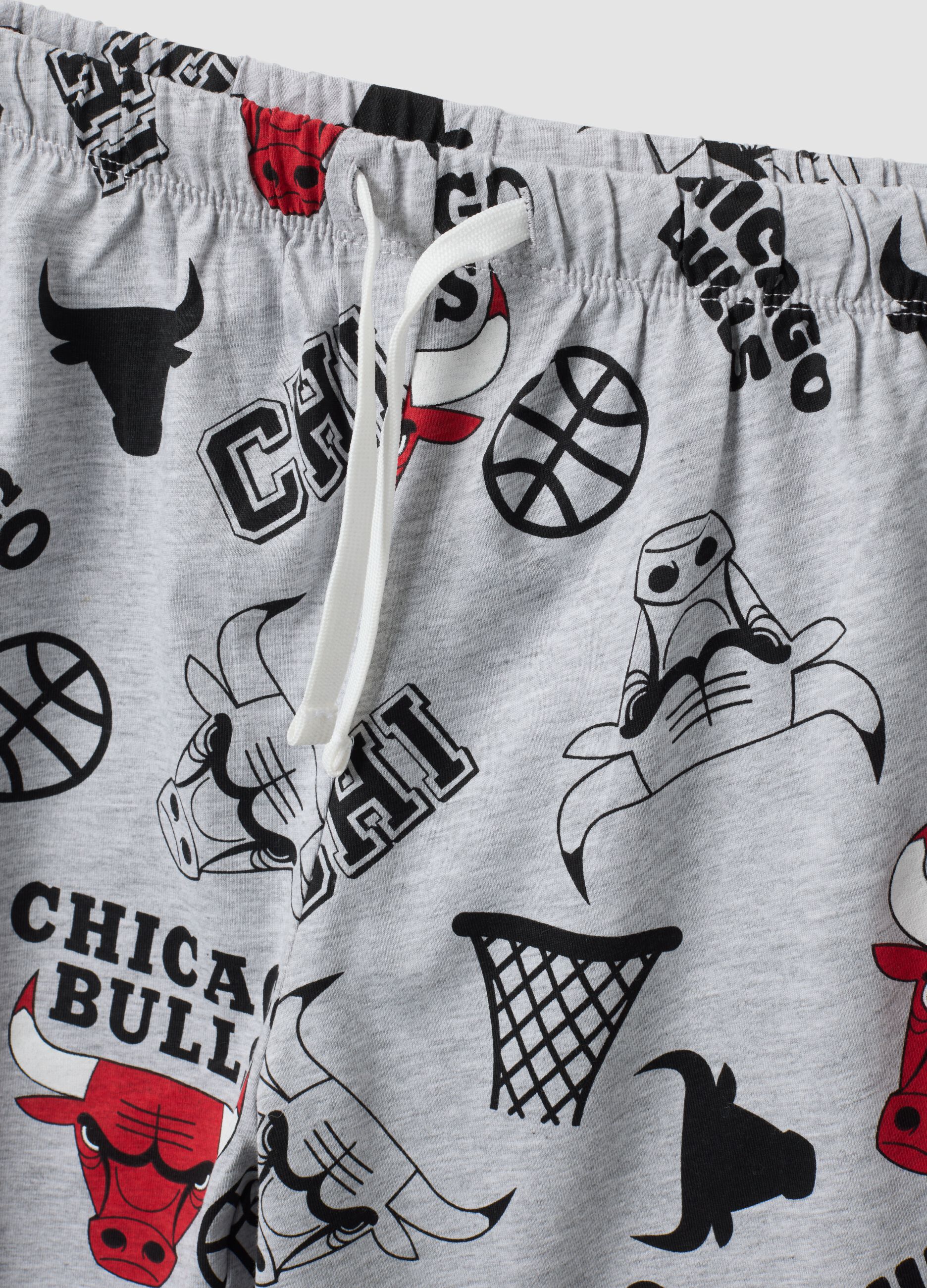 Grey organic cotton pyjamas with T-shirt and shorts