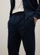 Regular Fit Blue Trousers_3