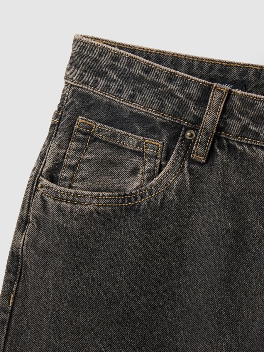 Black Baggy Cotton Jeans_1