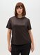 Regular fit metallic brown T-shirt_1