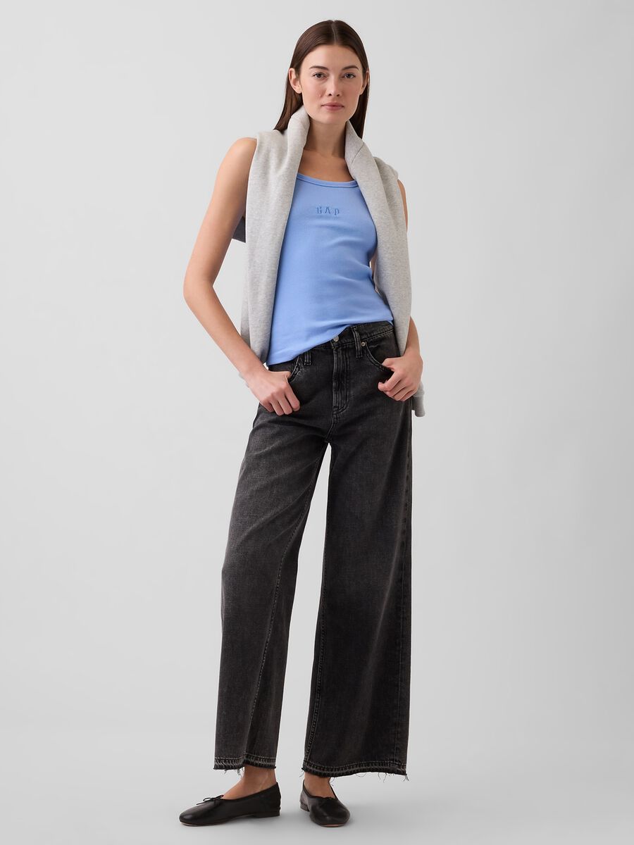 Stretch cotton tank top_2