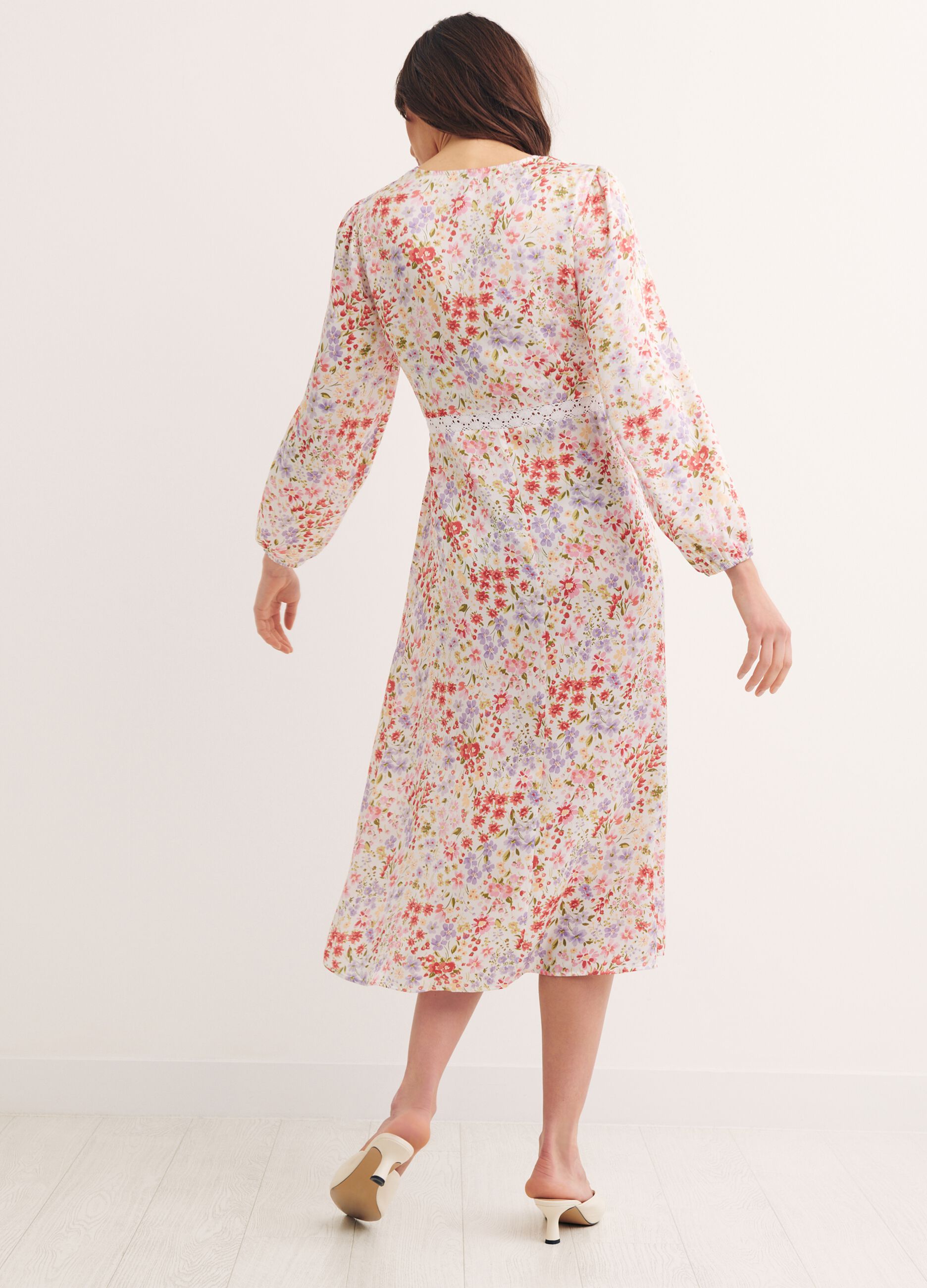 Abito floreale con broderie Nobody's Child_3