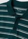 Green pure cotton striped polo shirt, regular fit_1