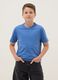 Boys' blue pure cotton regular-fit T-shirt_0