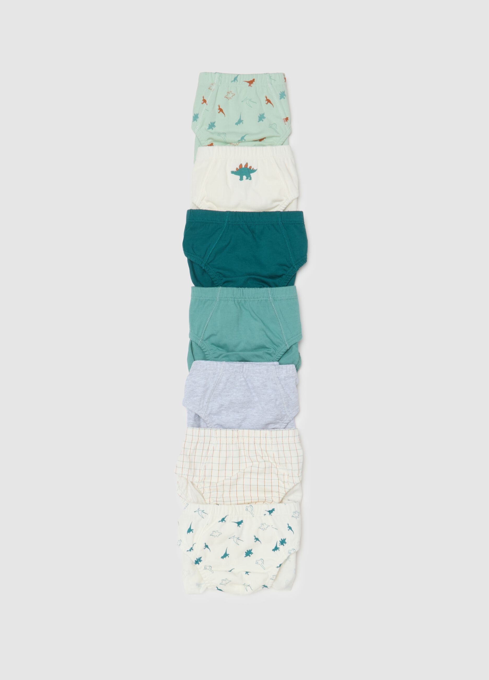 Set multipack mutandine da bambino in puro cotone multicolor