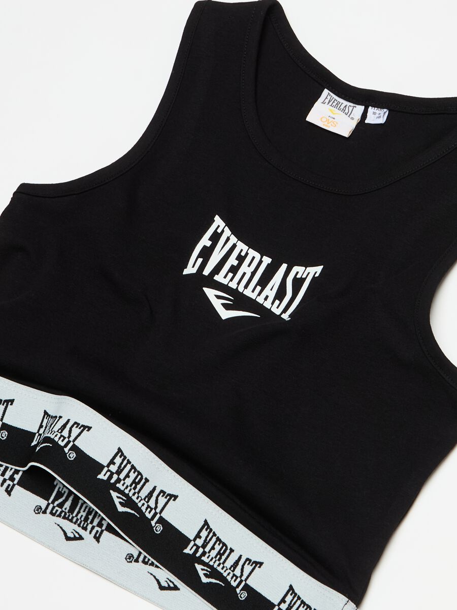 Crop top with elasticated base and logo_2