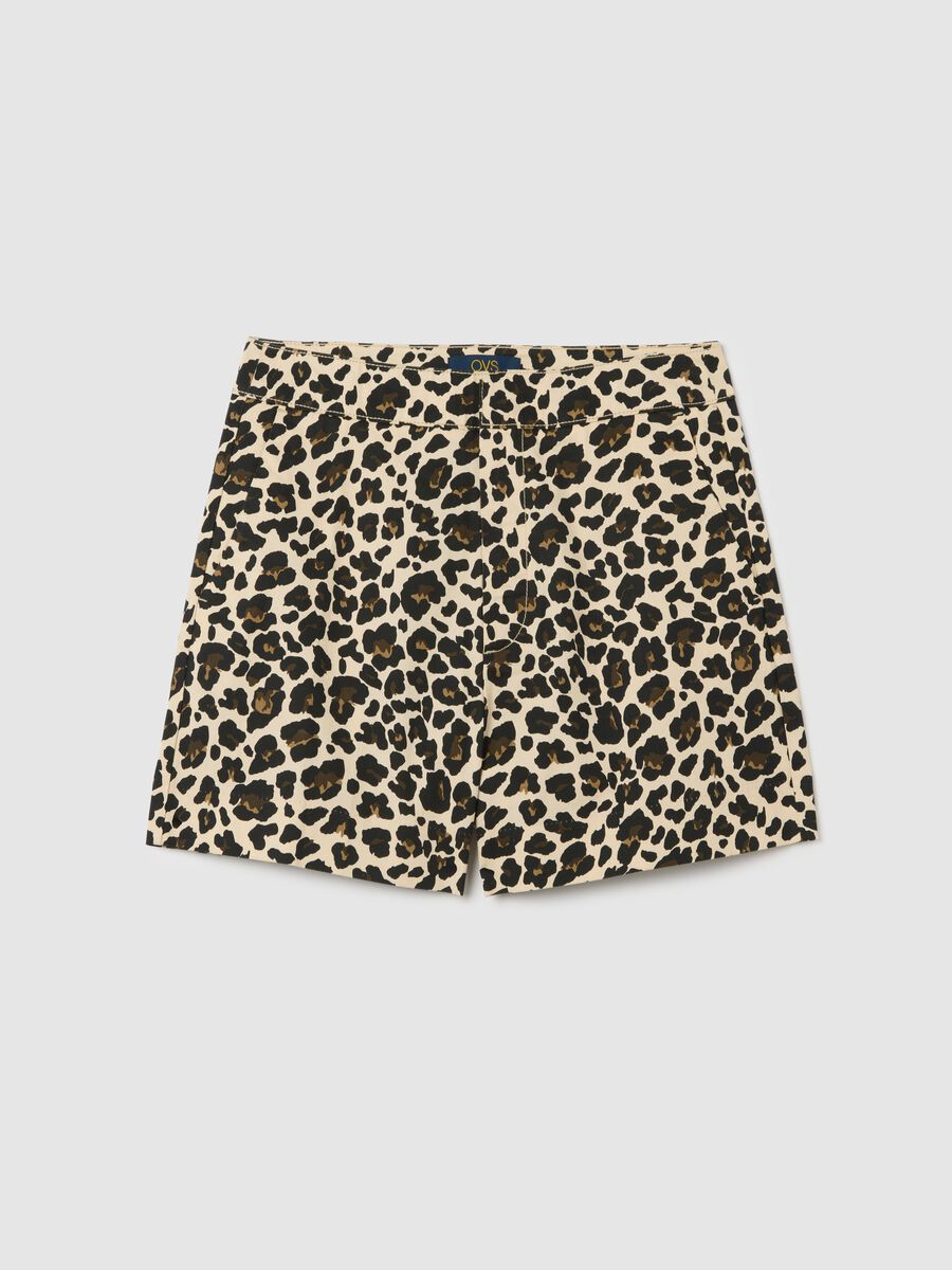 Women's multicoloured pure cotton regular fit shorts_4