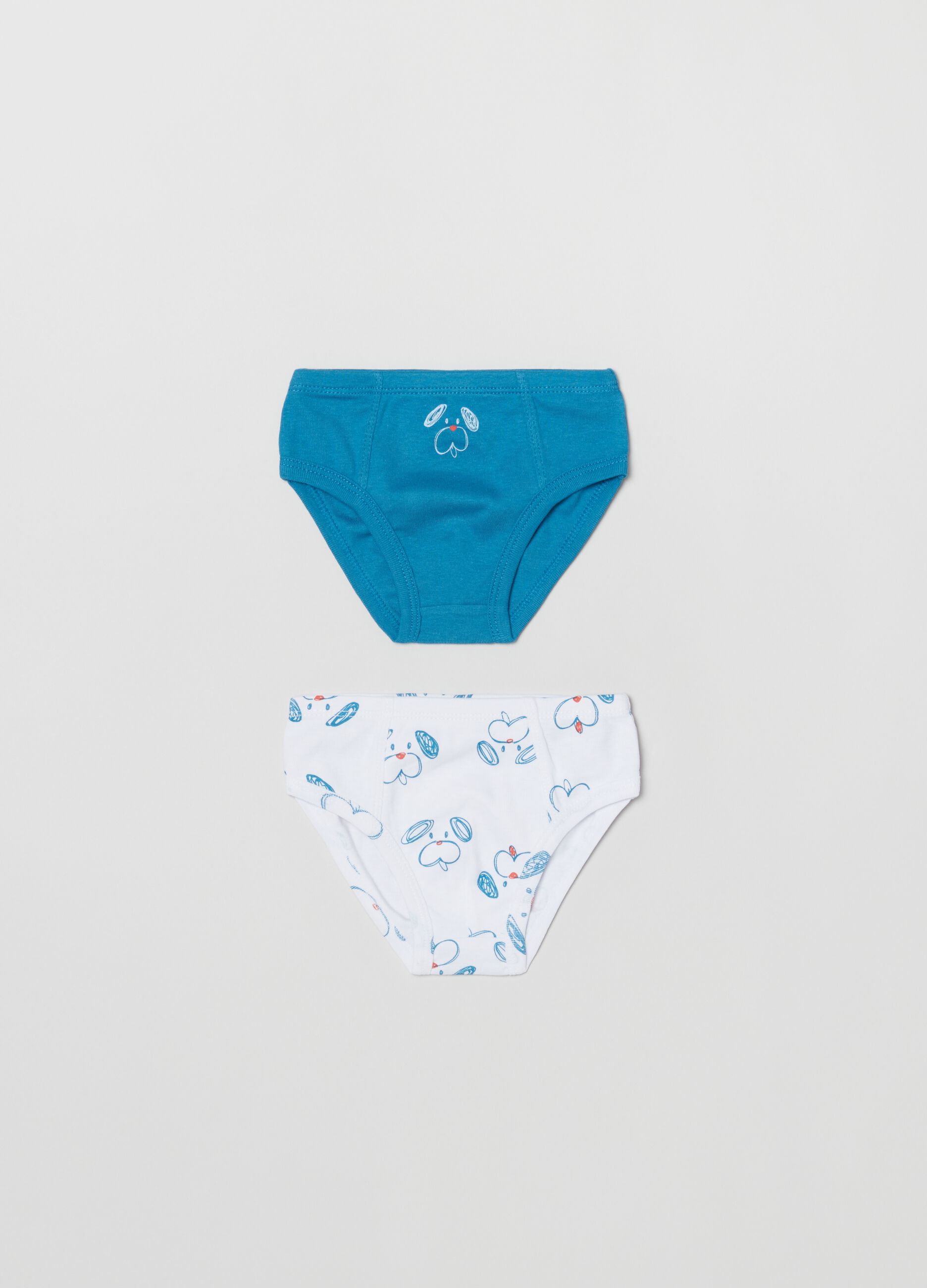 Bipack slip in cotone stampa cagnolino _0