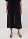 Black stretch cotton wide-leg trousers_1
