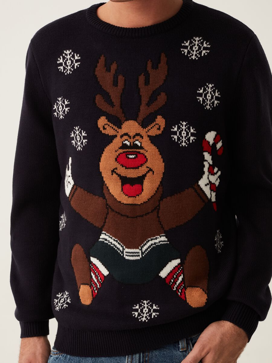Christmas Jumper con Renna Rudolph_3
