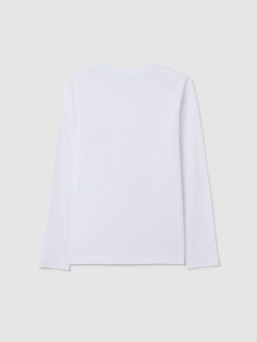 Boys' White Long Sleeve T-shirt_1