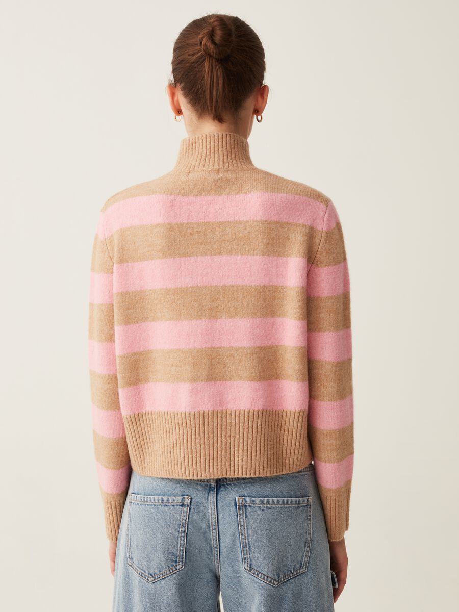 Pullover a righe mock neck_2