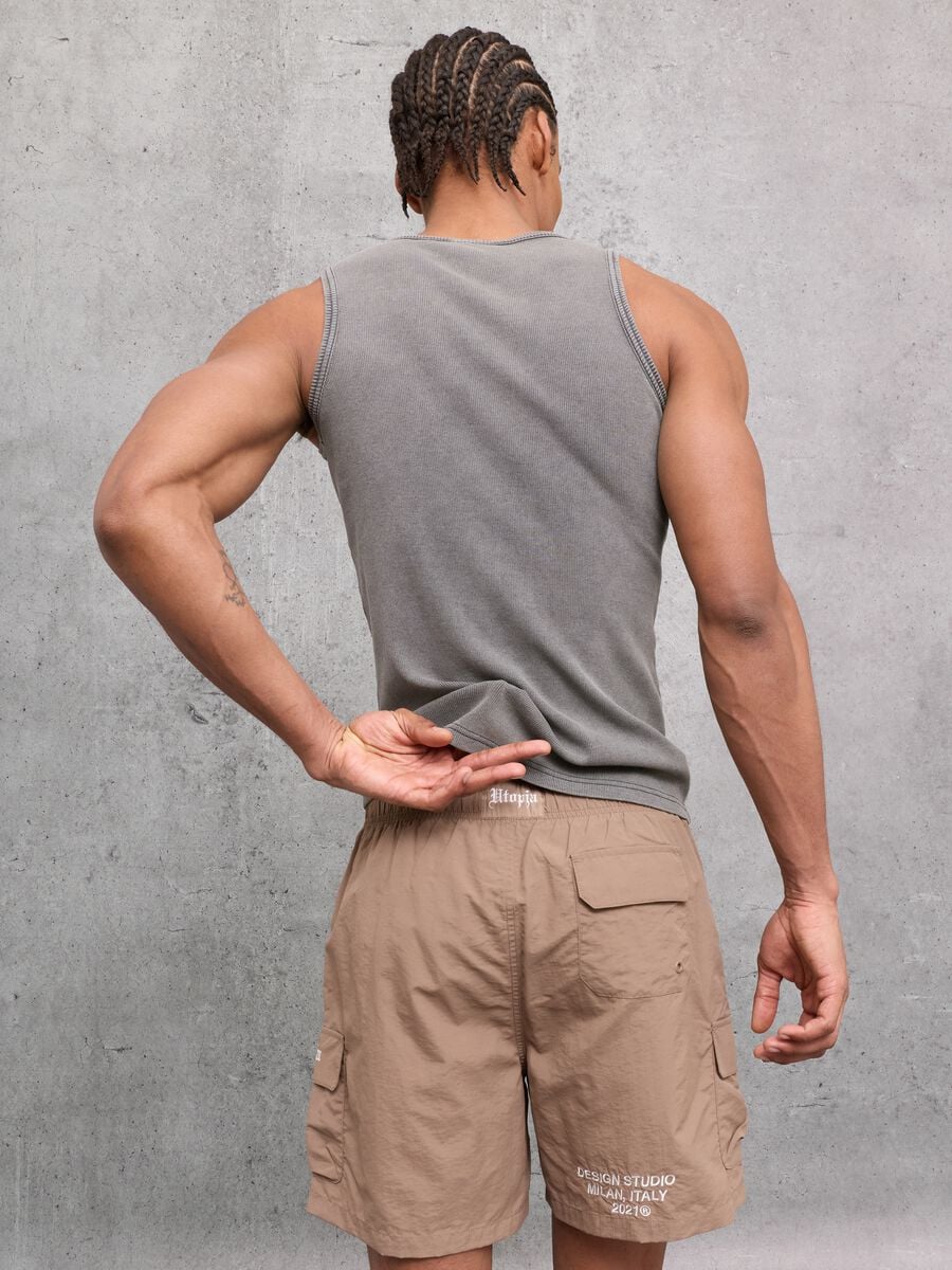 Cargo Swim Shorts Mocha_4