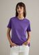 Short sleeve purple pure cotton T-shirt regular fit_2