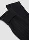 Two-pack of black long socks in stretch cotton_1