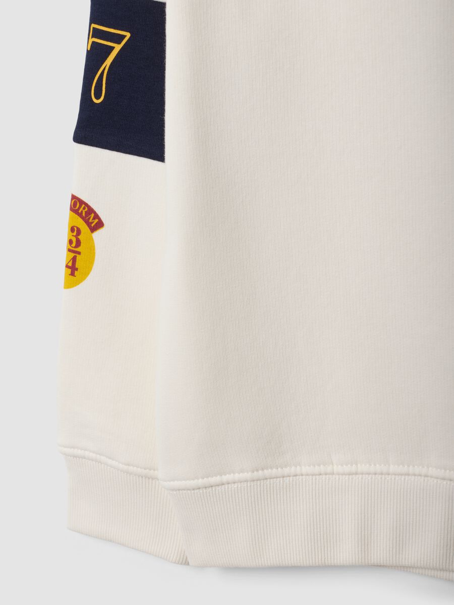 White cotton-blend kids&rsquo; Harry Potter V-neck sweatshirt_3