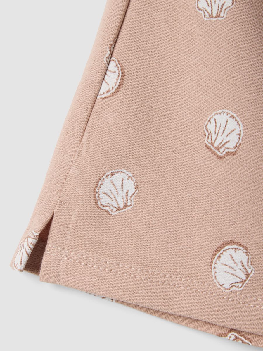 Girls&rsquo; pink pure cotton polka dot shorts_3