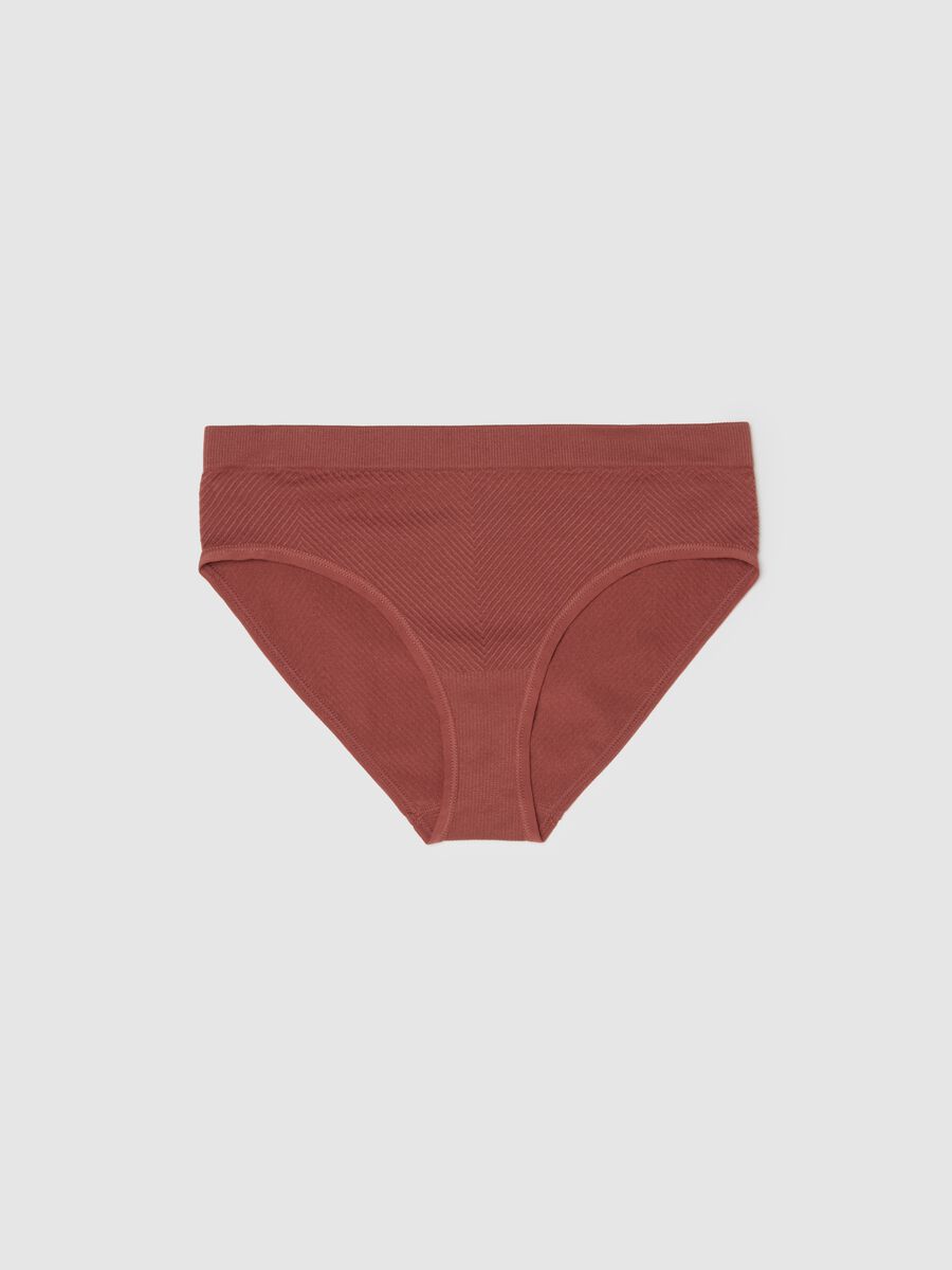 Brown Stretch Fabric Underwear_4