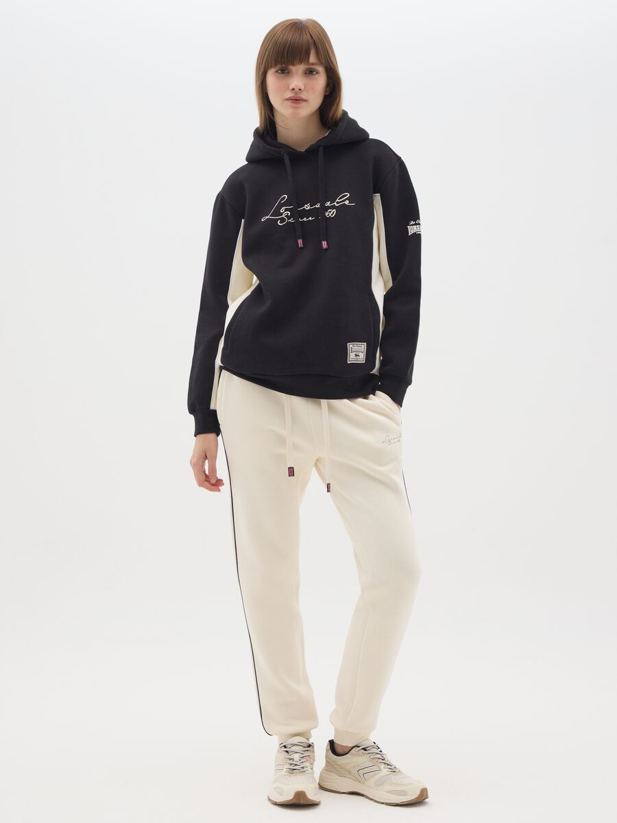 Beige Cotton Mix Regular Fit Trousers_0