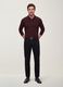 Black pure cotton five-pocket trousers_0