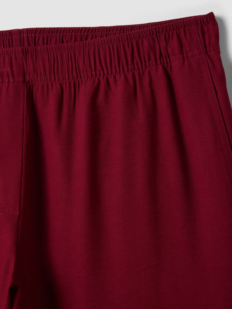 Red wide-leg trousers in viscose blend_6