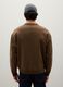 Brown pure cotton sweatshirt regular fit_3