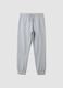 Grey organic cotton jogger trousers, regular fit, for boys_3