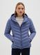 Blue padded jacket regular fit with hood_1