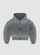 Sun-Faded Full-Zip Hoodie in Vintage Grey_0