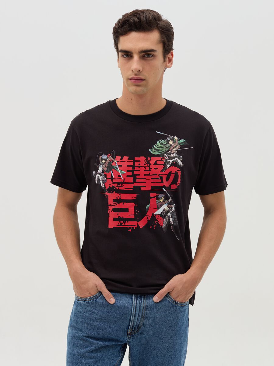 T-shirt with Attach On Titan print_0