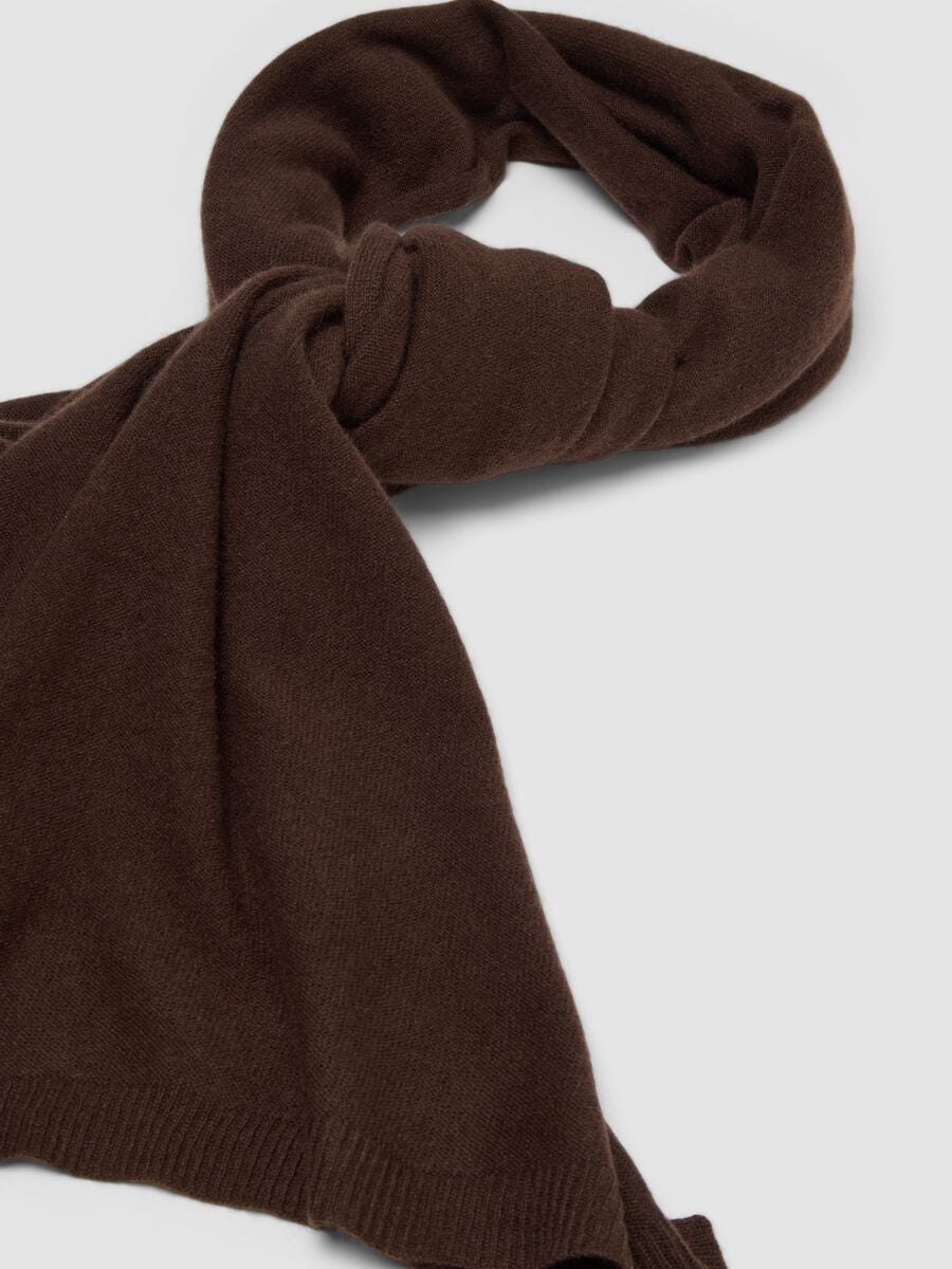 Sciarpa marrone in puro cashmere_2