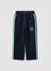 Boys' blue cotton-blend regular fit trousers_0