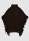 Brown Poncho with Fringes_4