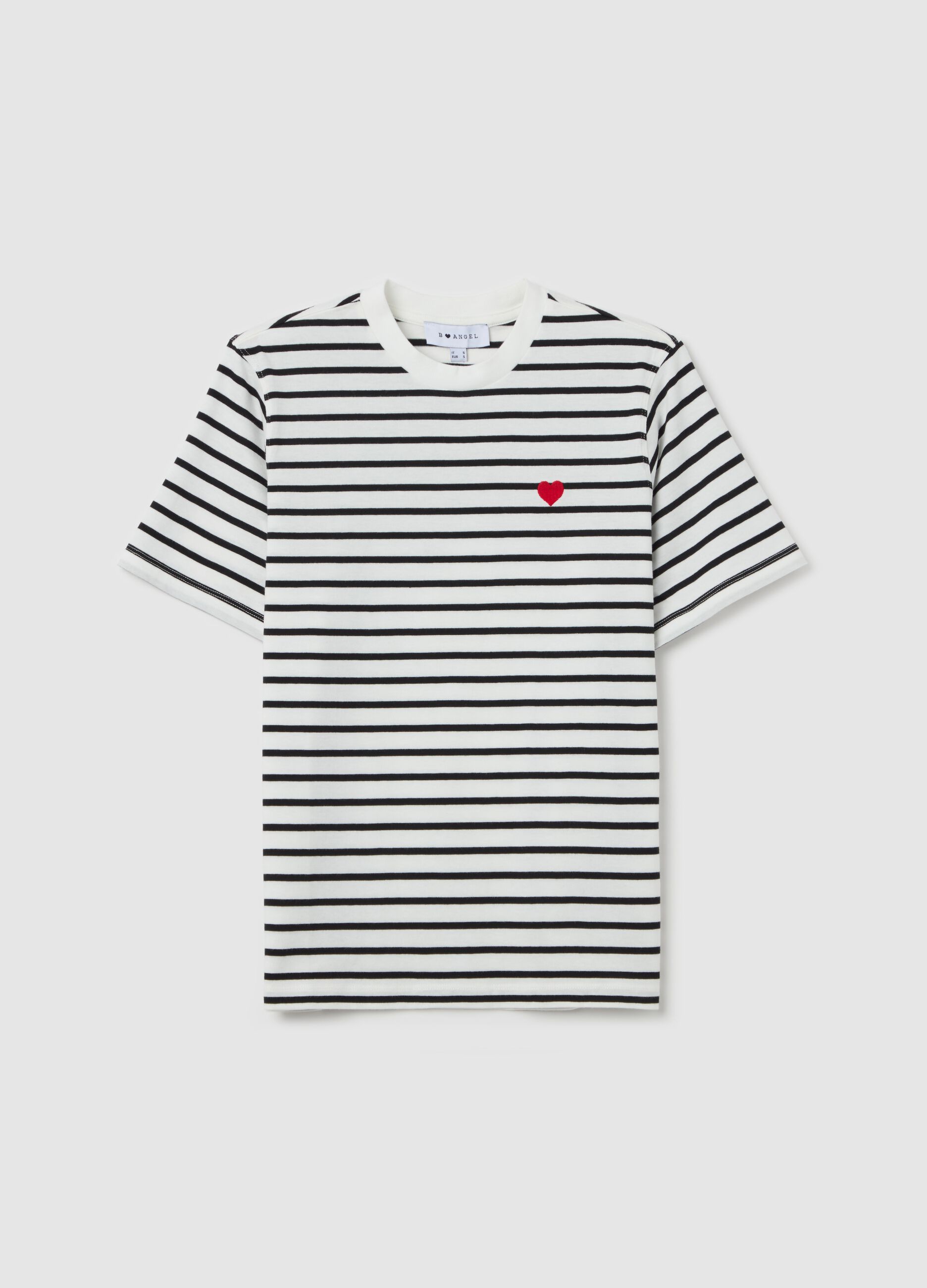 T-shirt in cotone con ricamo