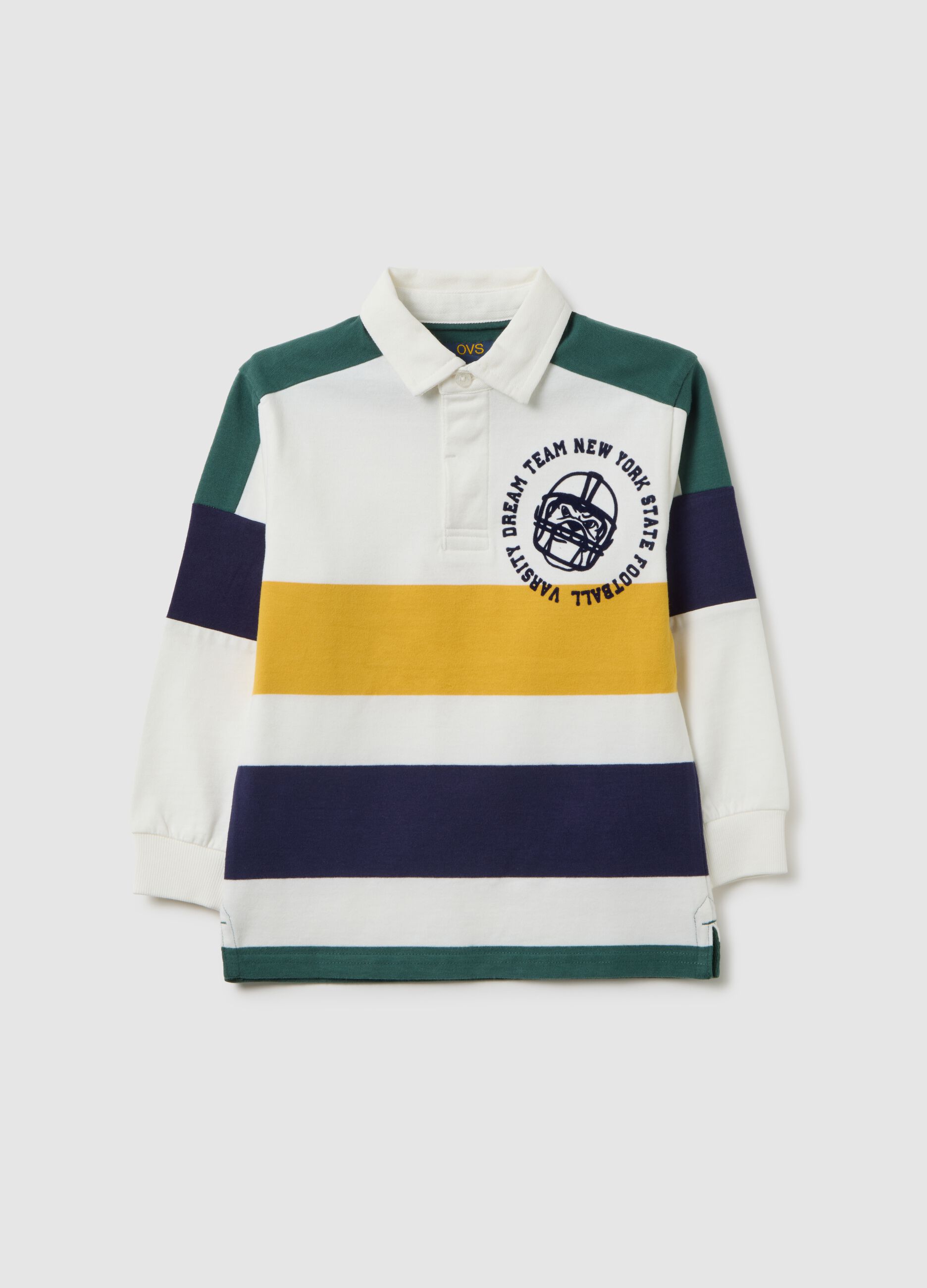 Polo da bambino in puro cotone multicolor regular fit