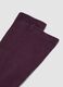 Dark purple socks in stretch organic cotton_2