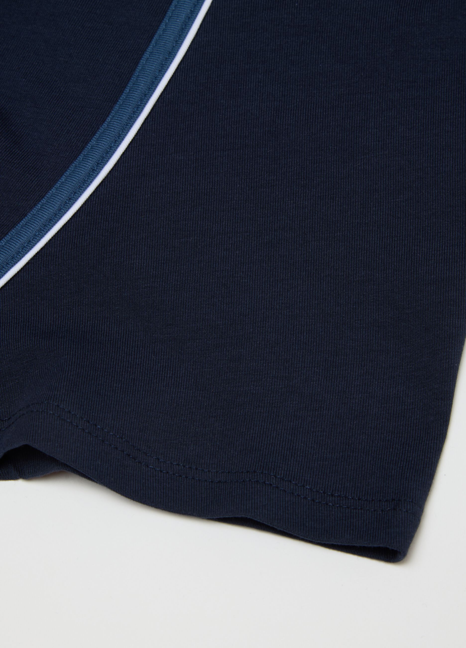 Boys' blue cotton blend regular fit boxers
