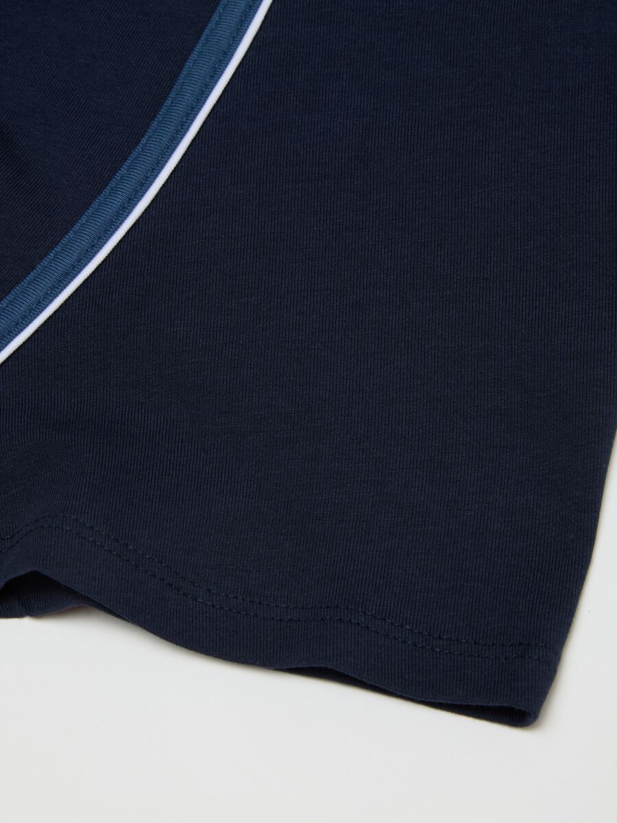 Boys' blue cotton blend regular fit boxers_3