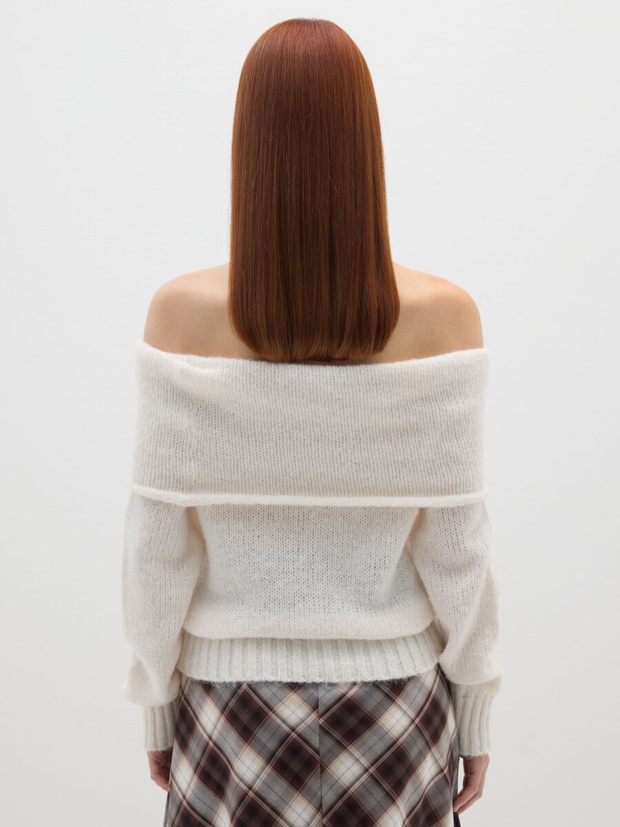 White Boat Neck Pullover_2