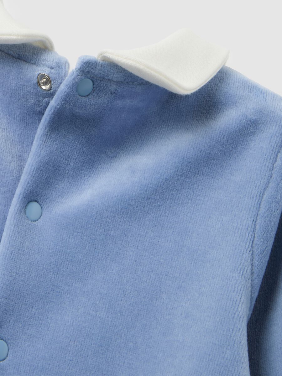 Tutina multicolor con maniche lunghe da neonato in misto cotone_3