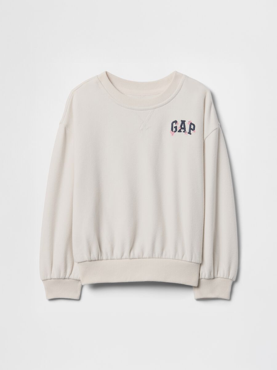 White sweatshirt with GAP Kids logo_0