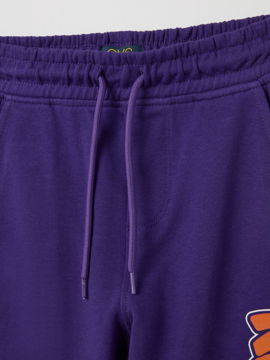 Joggers with drawstring and "New York" print_2