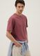Pink short-sleeve pure cotton T-shirt_0