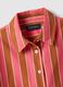 Regular fit multicolour striped cotton blend shirt_5