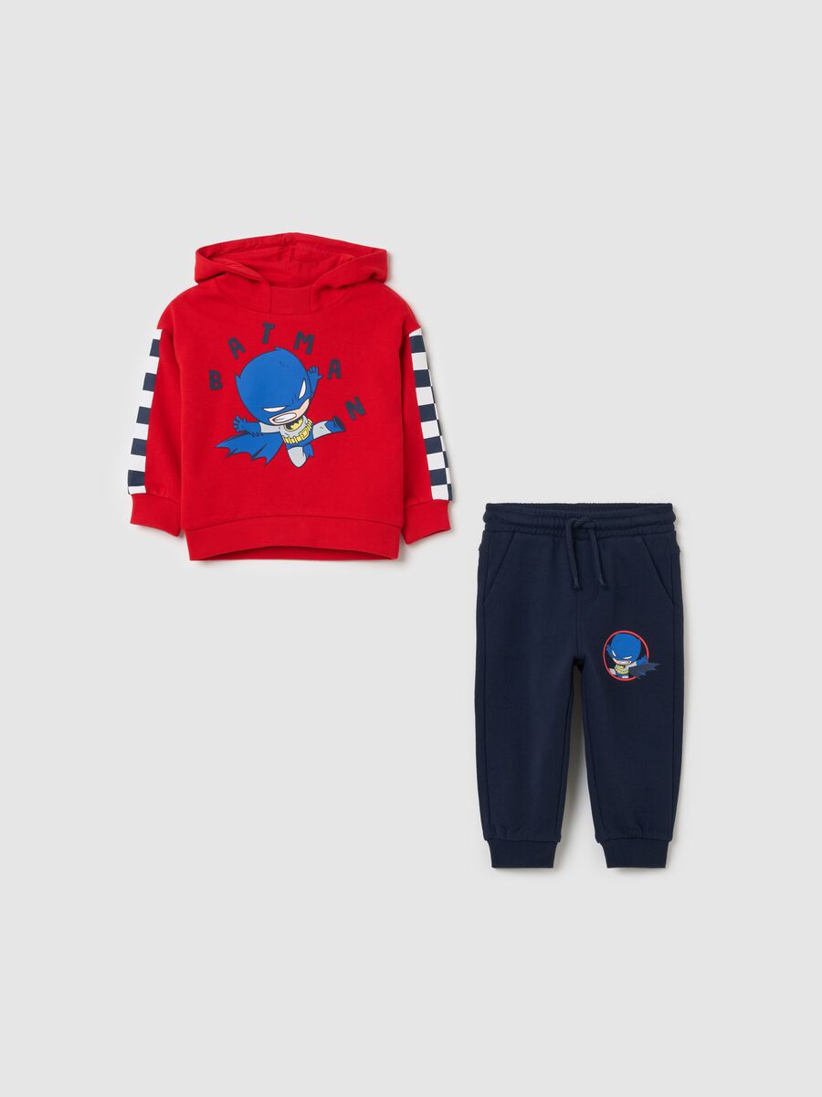 Fleece jogging set with Batman print_0