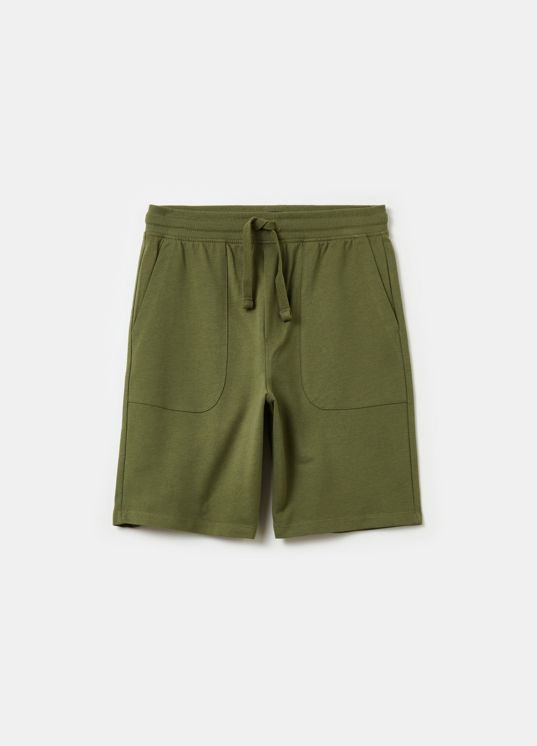 Shorts in French Terry tinta unita