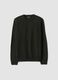 Green crew-neck jersey knit jumper, regular fit_0