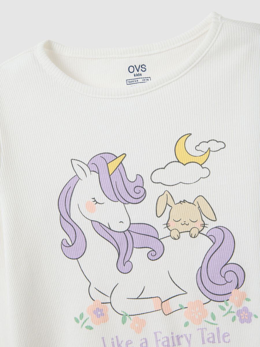 Pigiama da bambina in puro cotone multicolor regular fit_2