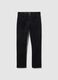 Boy's black trousers in cotton blend regular fit_0
